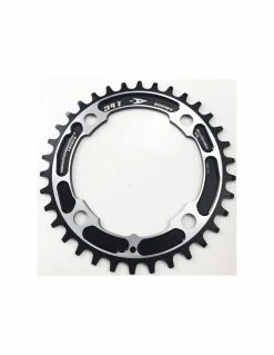 Aerozine Kettenblatt CNC Finished BCD 104mm 4-Arm AL-7075 Neu